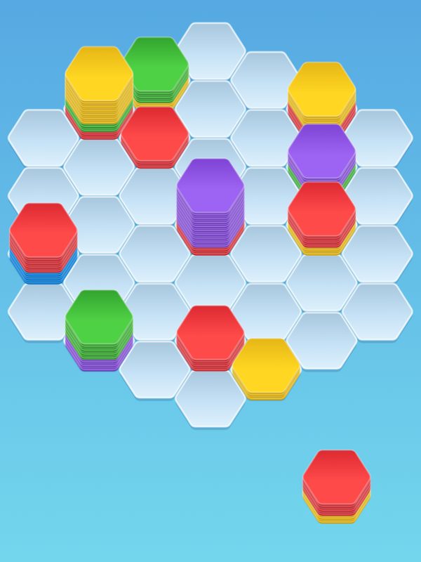 لقطة من لعبة HEX STACK