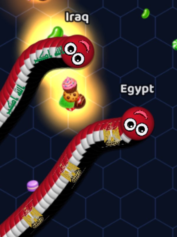 لقطة من لعبة الدودة